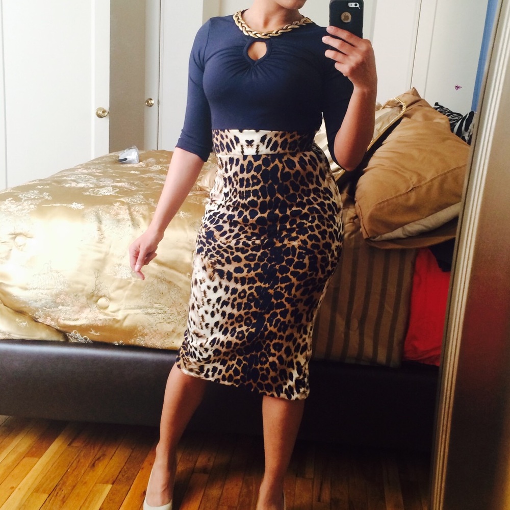 leopard print dress